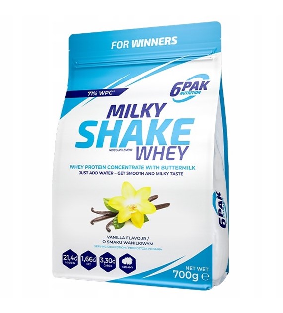 Milky Shake Whey białko 700g 6PAK