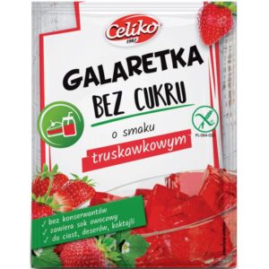 Galaretka b/c b/g o smaku truskawkowym Celiko