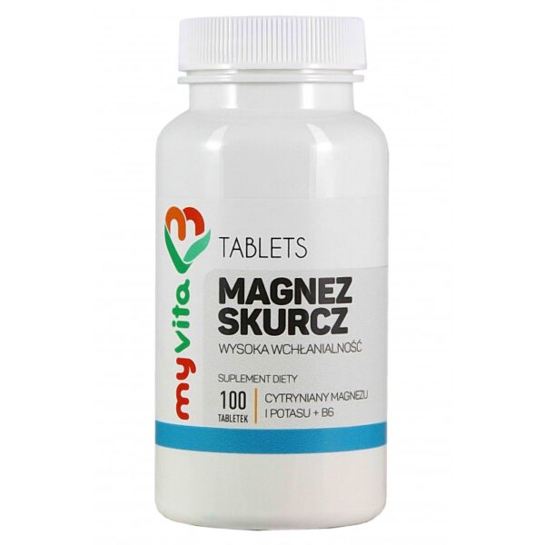 Magnez skurcz (Mg+ K+B6) 100tabs Mywita