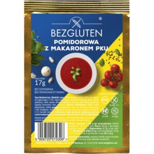 PKU Zupa pomidorowa z makaronem b/g 17g Bezgluten