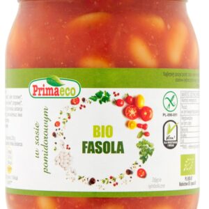 Fasolka.  w pomidorach 440g Bio Primaeco
